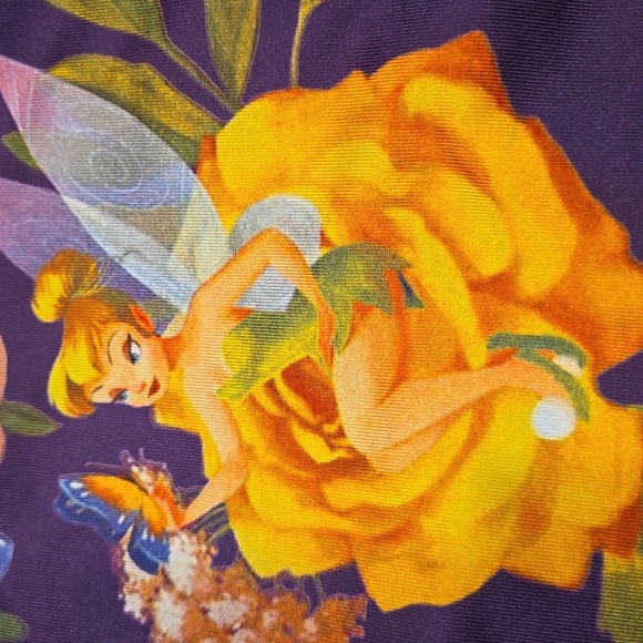 DISNEY PARKS TINKERBELL PEPLUM ZIP FRONT JACKET,CARDIGAN,BLAZER. SIZE X-SMALL. - Picture 5 of 11